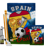 World Cup Spain Soccer - Sports Interests Vertical Impressions Decorative Flags HG192113 Made In USA