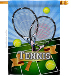 Tennis - Sports Interests Vertical Impressions Decorative Flags HG109002 Made In USA