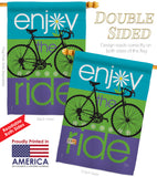 Bike Ride - Sports Interests Vertical Impressions Decorative Flags HG109040 Made In USA