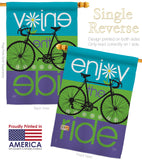 Bike Ride - Sports Interests Vertical Impressions Decorative Flags HG109040 Made In USA