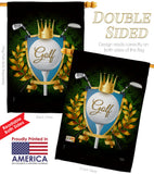 King of Golf - Sports Interests Vertical Impressions Decorative Flags HG109080 Made In USA