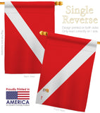 Divers Flag - Sports Interests Vertical Impressions Decorative Flags HG140930 Made In USA