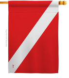 Divers Flag - Sports Interests Vertical Impressions Decorative Flags HG140930 Made In USA