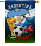 World Cup Argentina Soccer - Sports Interests Vertical Impressions Decorative Flags HG192086 Made In USA