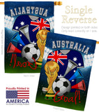 World Cup Australia Soccer - Sports Interests Vertical Impressions Decorative Flags HG192087 Made In USA