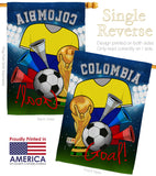 World Cup Colombia Soccer - Sports Interests Vertical Impressions Decorative Flags HG192090 Made In USA