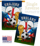 World Cup England Soccer - Sports Interests Vertical Impressions Decorative Flags HG192095 Made In USA