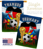 World Cup Germany Soccer - Sports Interests Vertical Impressions Decorative Flags HG192097 Made In USA