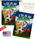 World Cup Iran Soccer - Sports Interests Vertical Impressions Decorative Flags HG192099 Made In USA