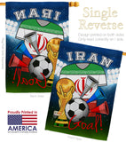 World Cup Iran Soccer - Sports Interests Vertical Impressions Decorative Flags HG192099 Made In USA