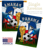 World Cup Panama Soccer - Sports Interests Vertical Impressions Decorative Flags HG192104 Made In USA