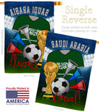 World Cup Saudi Arabia Soccer - Sports Interests Vertical Impressions Decorative Flags HG192109 Made In USA