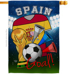 World Cup Spain Soccer - Sports Interests Vertical Impressions Decorative Flags HG192113 Made In USA