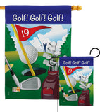 Golf!, Golf!, Golf! - Sports Interests Vertical Impressions Decorative Flags HG109043 Made In USA