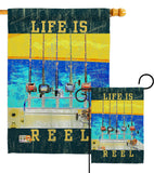 Life Is Reel - Sports Interests Vertical Impressions Decorative Flags HG109058 Made In USA