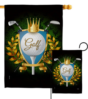 King of Golf - Sports Interests Vertical Impressions Decorative Flags HG109080 Made In USA