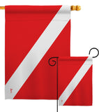 Divers Flag - Sports Interests Vertical Impressions Decorative Flags HG140930 Made In USA