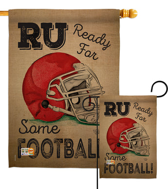 Ready for Some Football - Sports Interests Vertical Impressions Decorative Flags HG191190 Made In USA