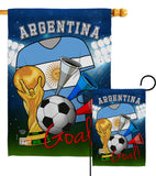 World Cup Argentina Soccer - Sports Interests Vertical Impressions Decorative Flags HG192086 Made In USA