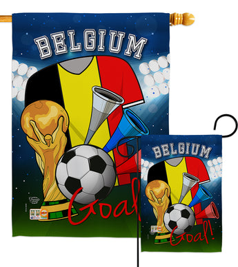 World Cup Belgium Soccer - Sports Interests Vertical Impressions Decorative Flags HG192088 Made In USA