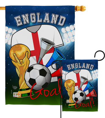 World Cup England Soccer - Sports Interests Vertical Impressions Decorative Flags HG192095 Made In USA