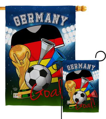 World Cup Germany Soccer - Sports Interests Vertical Impressions Decorative Flags HG192097 Made In USA