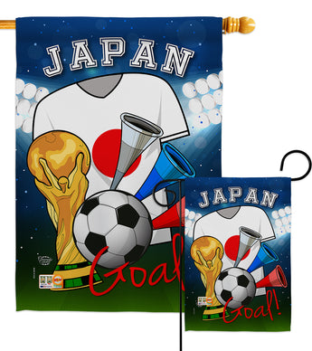 World Cup Japan Soccer - Sports Interests Vertical Impressions Decorative Flags HG192100 Made In USA