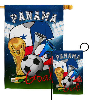 World Cup Panama Soccer - Sports Interests Vertical Impressions Decorative Flags HG192104 Made In USA