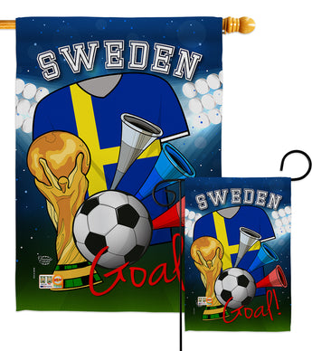 World Cup Sweden Soccer - Sports Interests Vertical Impressions Decorative Flags HG192114 Made In USA