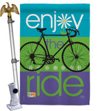 Bike Ride - Sports Interests Vertical Impressions Decorative Flags HG109040 Made In USA