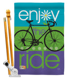 Bike Ride - Sports Interests Vertical Impressions Decorative Flags HG109040 Made In USA