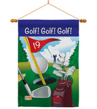 Golf!, Golf!, Golf! - Sports Interests Vertical Impressions Decorative Flags HG109043 Made In USA