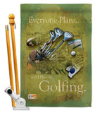 Plan To Golf - Sports Interests Vertical Impressions Decorative Flags HG109061 Made In USA