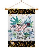 Keep Pedaling - Sports Interests Vertical Impressions Decorative Flags HG137196 Made In USA