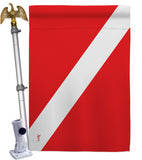 Divers Flag - Sports Interests Vertical Impressions Decorative Flags HG140930 Made In USA
