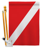 Divers Flag - Sports Interests Vertical Impressions Decorative Flags HG140930 Made In USA