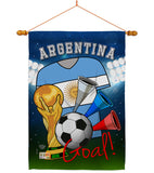 World Cup Argentina Soccer - Sports Interests Vertical Impressions Decorative Flags HG192086 Made In USA