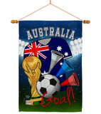 World Cup Australia Soccer - Sports Interests Vertical Impressions Decorative Flags HG192087 Made In USA