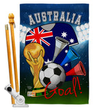 World Cup Australia Soccer - Sports Interests Vertical Impressions Decorative Flags HG192087 Made In USA