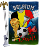 World Cup Belgium Soccer - Sports Interests Vertical Impressions Decorative Flags HG192088 Made In USA