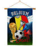 World Cup Belgium Soccer - Sports Interests Vertical Impressions Decorative Flags HG192088 Made In USA