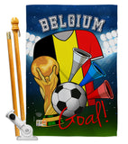 World Cup Belgium Soccer - Sports Interests Vertical Impressions Decorative Flags HG192088 Made In USA