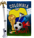 World Cup Colombia Soccer - Sports Interests Vertical Impressions Decorative Flags HG192090 Made In USA