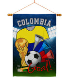 World Cup Colombia Soccer - Sports Interests Vertical Impressions Decorative Flags HG192090 Made In USA