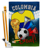 World Cup Colombia Soccer - Sports Interests Vertical Impressions Decorative Flags HG192090 Made In USA