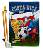 World Cup Costa Rica Soccer - Sports Interests Vertical Impressions Decorative Flags HG192091 Made In USA