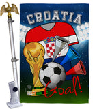 World Cup Croatia Soccer - Sports Interests Vertical Impressions Decorative Flags HG192092 Made In USA