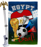 World Cup Egypt Soccer - Sports Interests Vertical Impressions Decorative Flags HG192094 Made In USA