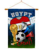 World Cup Egypt Soccer - Sports Interests Vertical Impressions Decorative Flags HG192094 Made In USA