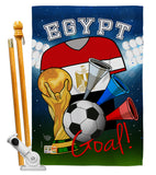 World Cup Egypt Soccer - Sports Interests Vertical Impressions Decorative Flags HG192094 Made In USA